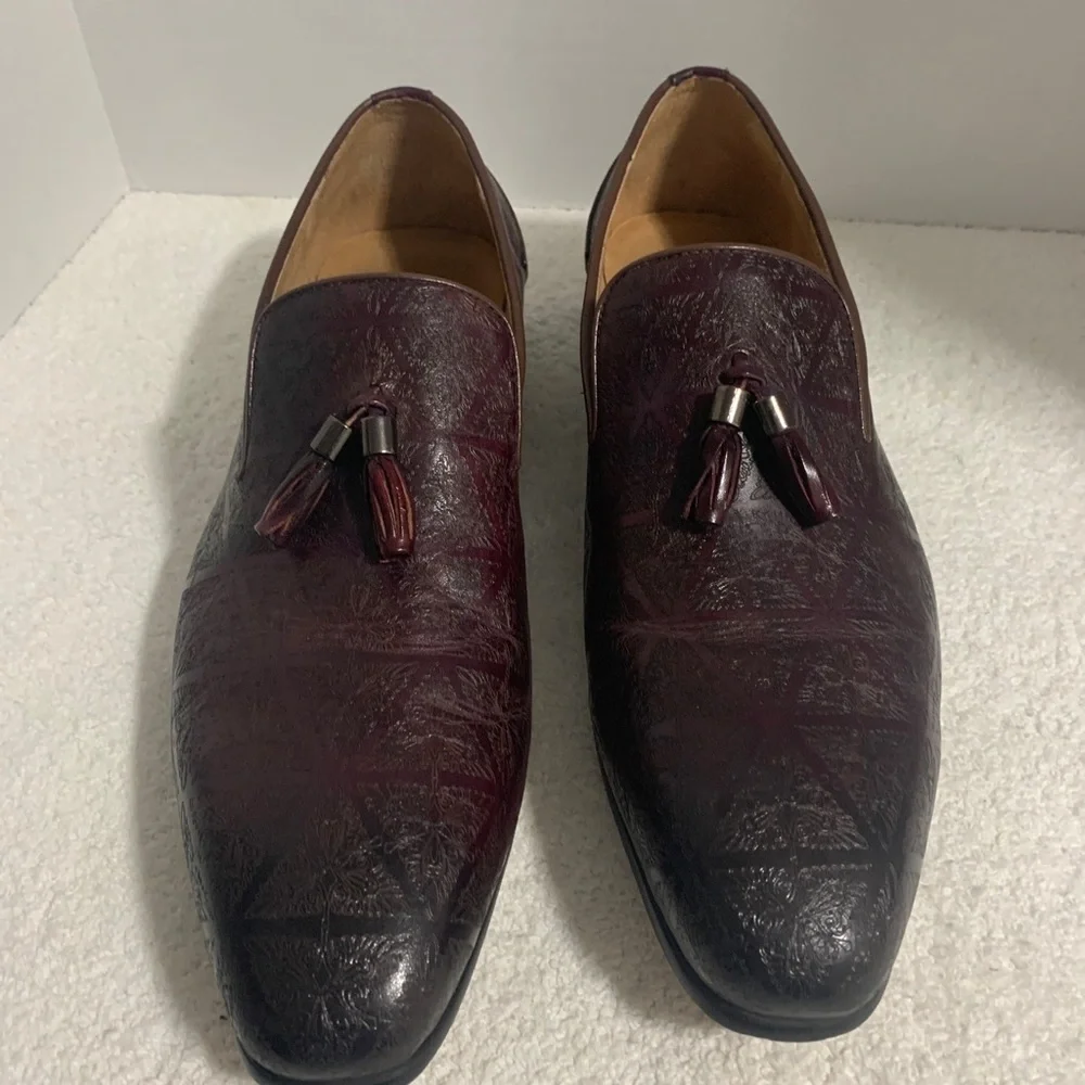 Steven Land purple men's dress shoes Leather‎ size 10M